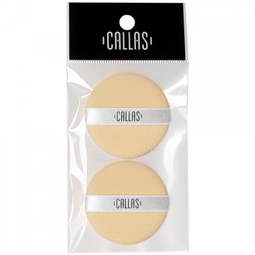 Callas Caron Round Puff 2pcs (CMP-NO2) X 12 Packages