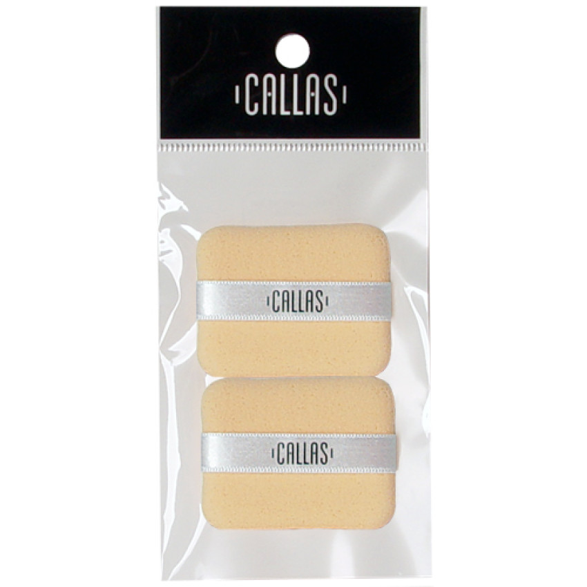 Callas Caron Square Puff 2pcs (CMP-NO3) X 12 PACKAGES