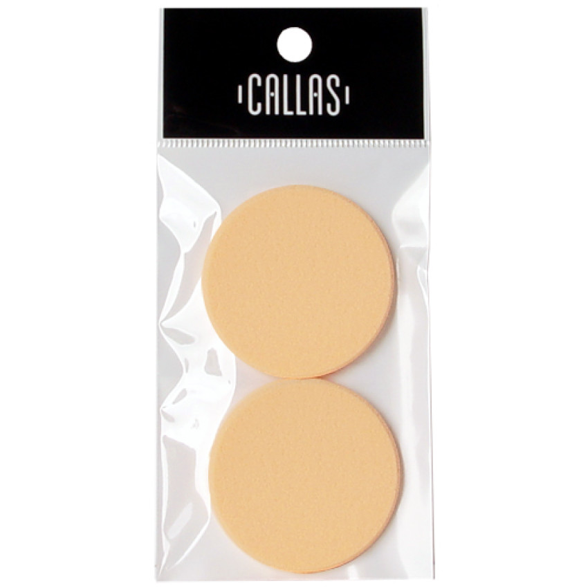 Callas NBR Round Puff 2pcs (CMP-N08) X 12 PACKAGES Callas NBR Round Puff 2pcs (CMP-N08) X 12 PACKAGES