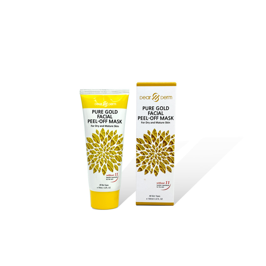 Dearderm Pure Gold Facial Peel-off Mask For Dry and Mature Skin Dearderm Pure Gold Facial Peel-off Mask For Dry and Mature Skin
