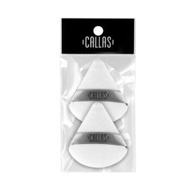 Callas Triangle Velour Puff 2 Pieces(White)