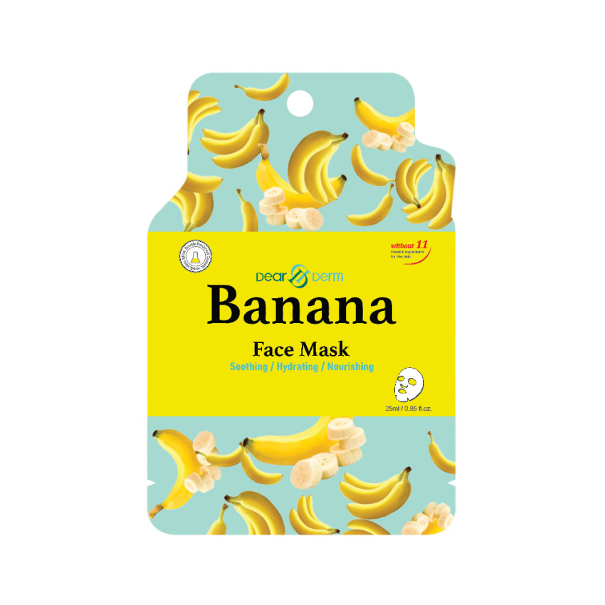 Dearderm Banana Mask Sheet 25ml / 0.85 fl.oz. Dearderm Banana Mask Sheet 25ml / 0.85 fl.oz.