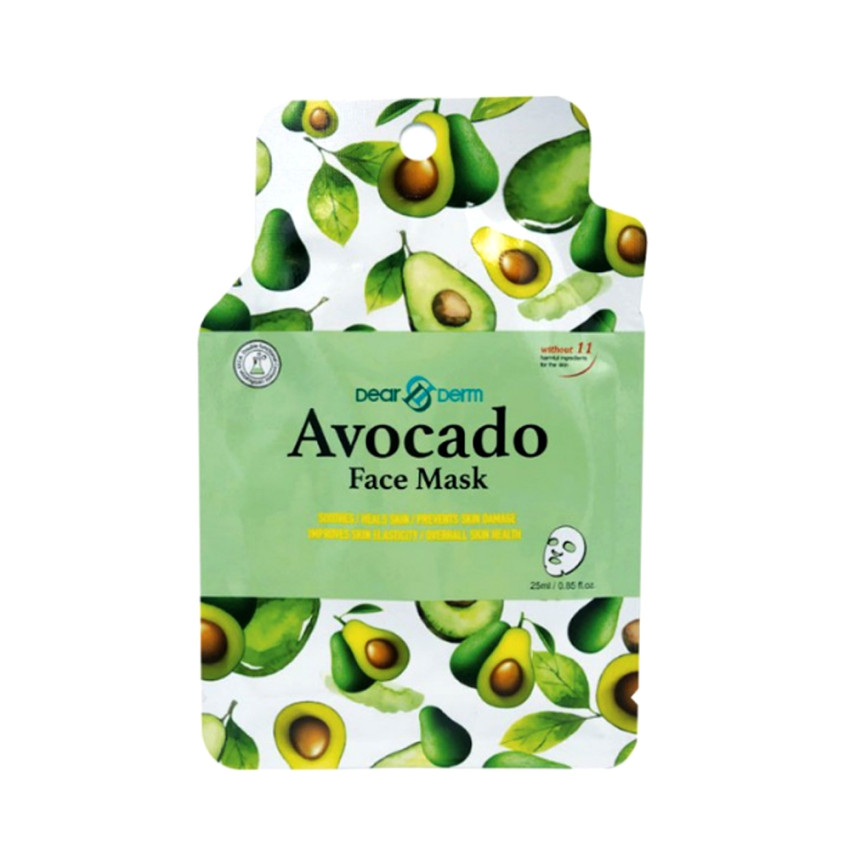 Dearderm Avocado Face Mask Sheet 25ml / 0.85 fl.oz. Dearderm Avocado Face Mask Sheet 25ml / 0.85 fl.oz.