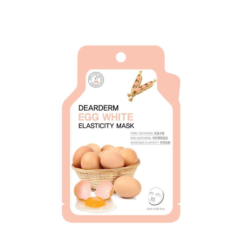 Dearderm Egg White Elasticity Mask Sheet 25ml / 0.85 fl.oz. Dearderm Egg White Elasticity Mask Sheet 25ml / 0.85 fl.oz.