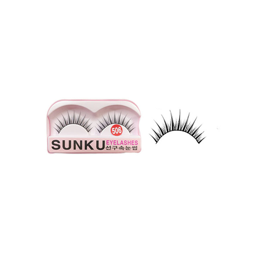 Sunku Eyelash with Glue (506) x Minimum 10 Pcs Sunku Eyelash with Glue (506) x Minimum 10 Pcs