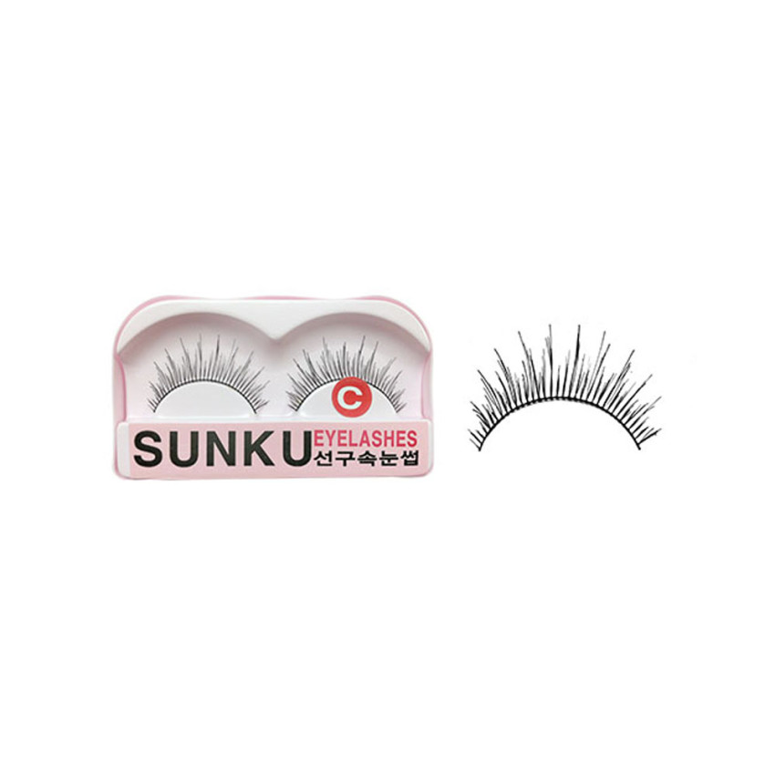 Sunku Eyelash with Glue (C)x Minimum 10 Pcs Sunku Eyelash with Glue (C)x Minimum 10 Pcs