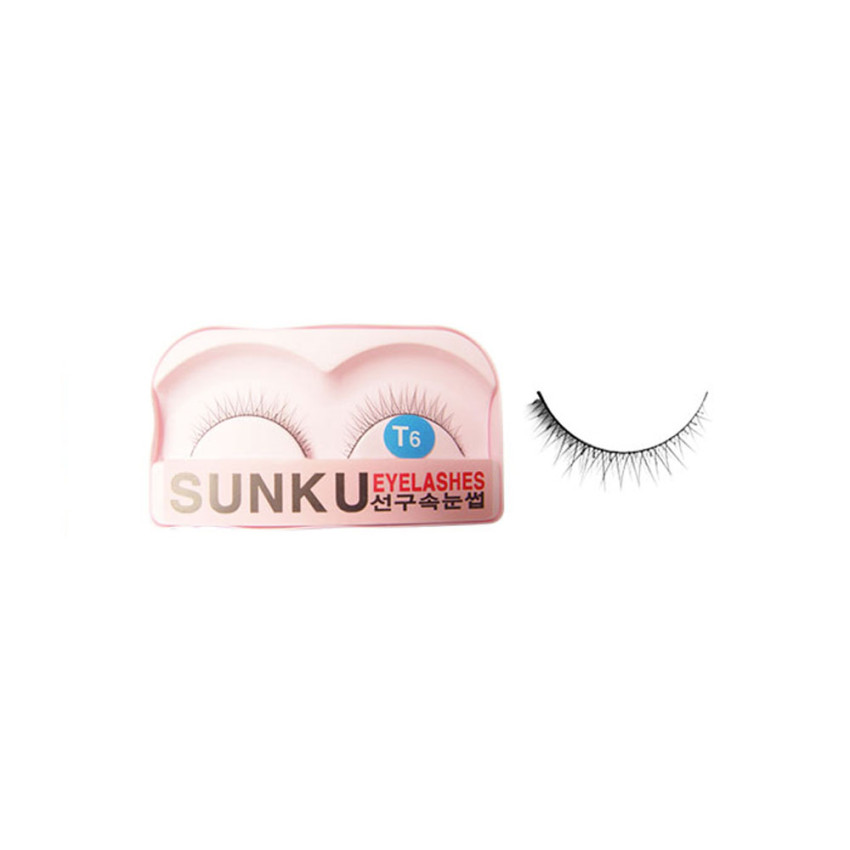 Sunku Eyelash with Glue (T6) x Minimum 10 Pcs Sunku Eyelash with Glue (T6) x Minimum 10 Pcs