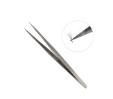 Vetus Stainless Tweezers Volume and Individual Eyelash Extension Application Tool -ST-10  Straight (FineTip) 