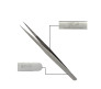 Vetus Stainless Tweezers Volume and Individual Eyelash Extension Application Tool -ST-11  Straight (Very Fine Tip) 