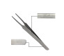 Vetus Stainless Tweezers Volume and Individual Eyelash Extension Application Tool -ST-13 (Broad Tip) 