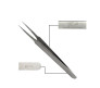 Vetus Stainless Tweezers Volume and Individual Eyelash Extension Application Tool -ST-14 (Super Fine Tip) 