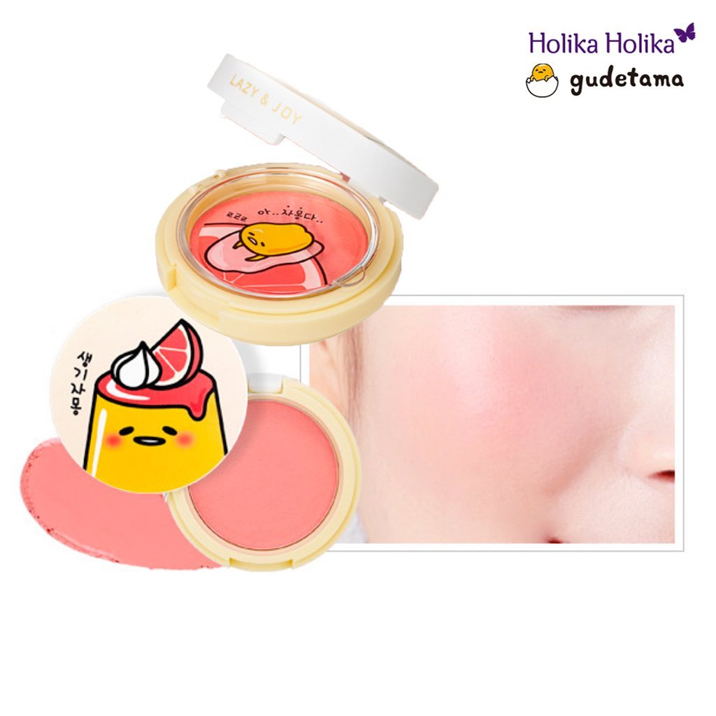 Holika Holika Gudetama Lazy & Easy Jelly Dough Blusher CR01 (Grapefruits Jelly) 0.21oz Holika Holika Gudetama Lazy & Easy Jelly Dough Blusher CR01 (Grapefruits Jelly) 0.21oz