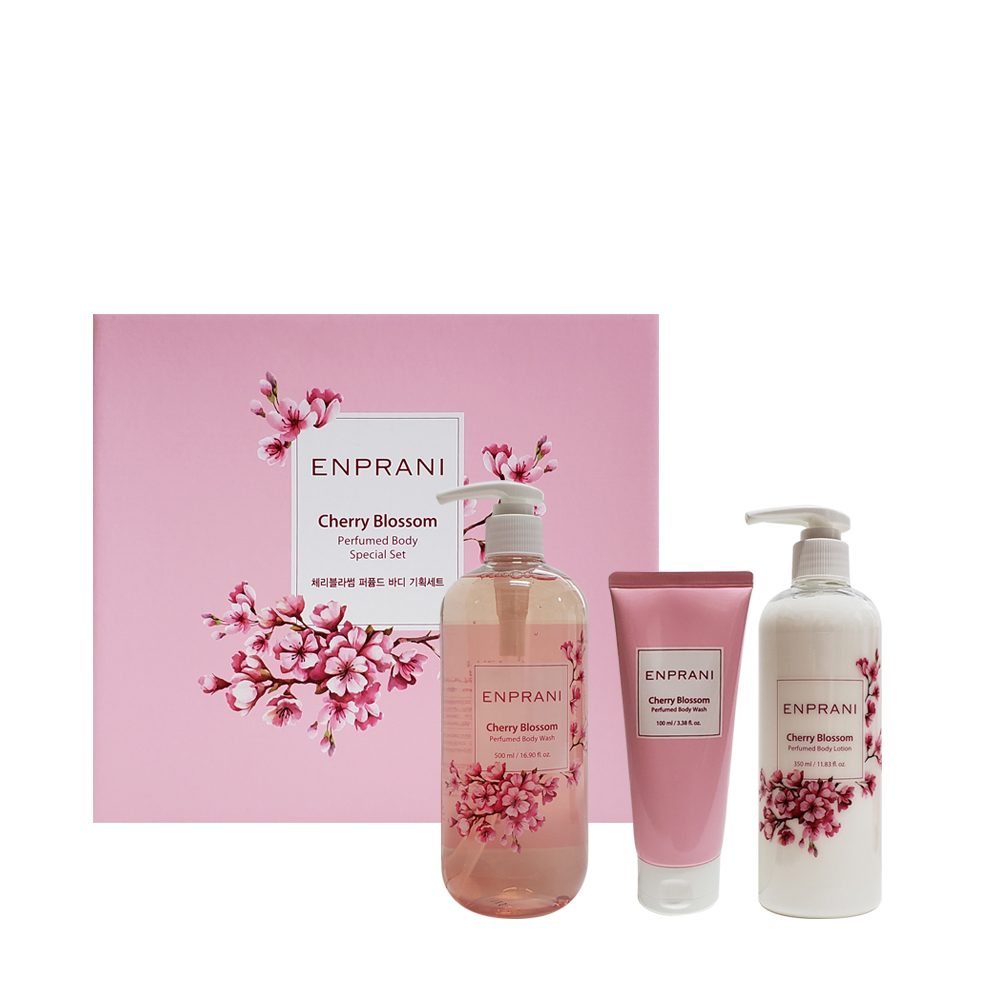 Enprani Perfumed Body Special Set - Cherry Blossom (Body Wash 500ml/100ml, Lotion 350ml) Enprani Perfumed Body Special Set - Cherry Blossom (Body Wash 500ml/100ml, Lotion 350ml)