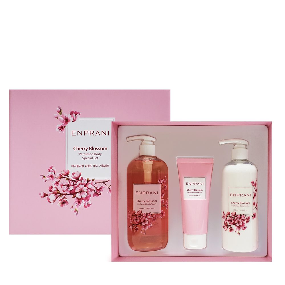 Enprani Perfumed Body Special Set - Cherry Blossom (Body Wash 500ml/100ml, Lotion 350ml) Enprani Perfumed Body Special Set - Cherry Blossom (Body Wash 500ml/100ml, Lotion 350ml)