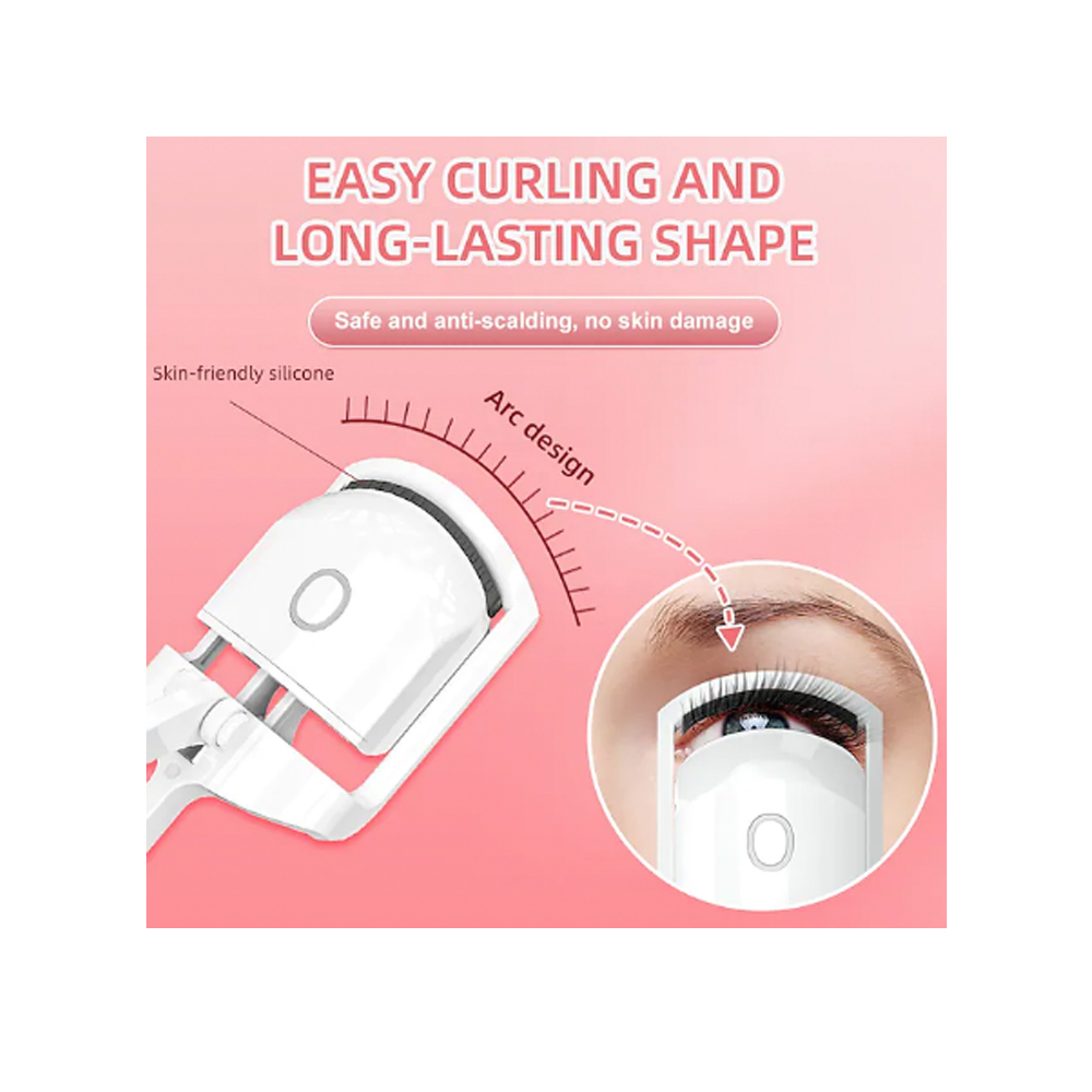 Electric eyelash curler-PINK Electric eyelash curler-WHITE