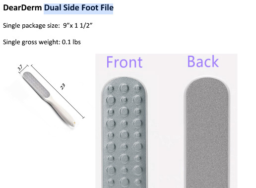 Dearderm Dual-Sided Foot File Dearderm Dual-Sided Foot File