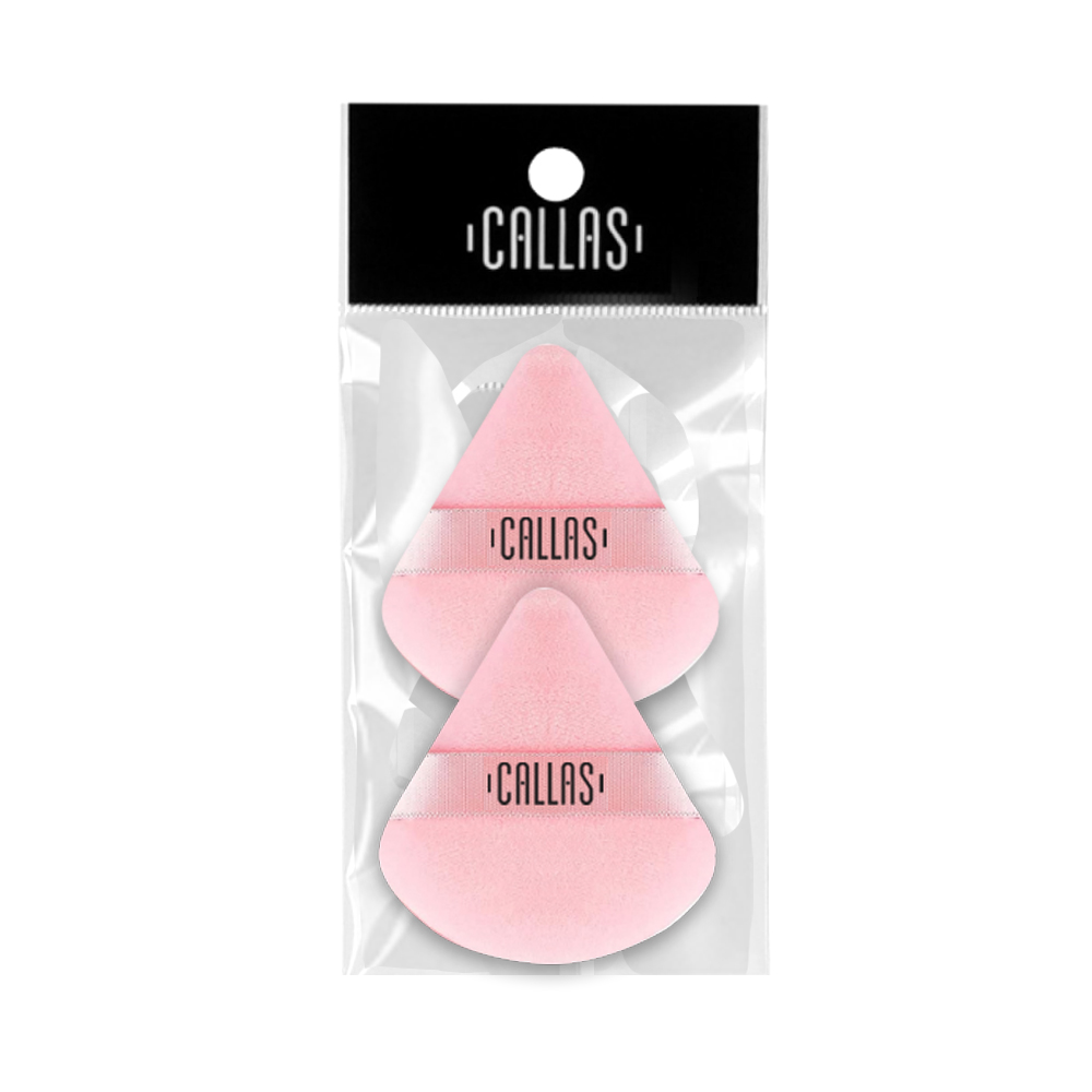 Callas Triangle Velour Puff 2 Pieces (Pink) Callas Triangle Velour Puff 2 Pieces (Pink)