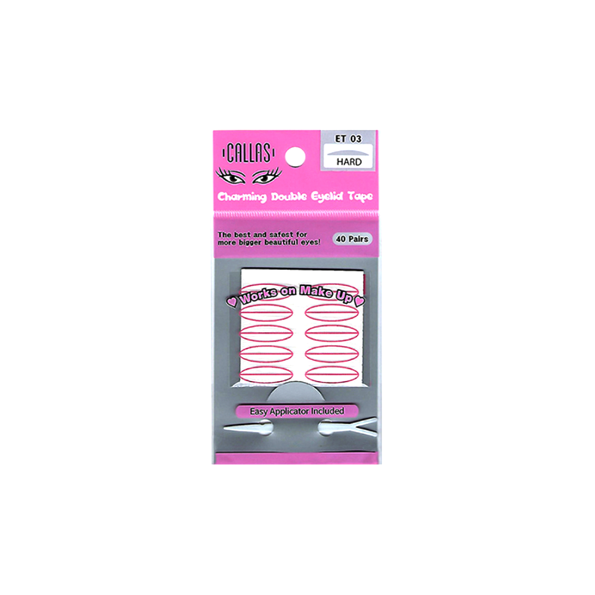 Callas Charming Double Eyelid Tape with Easy Applicator 40 pairs (ET03 LARGE) Callas Charming Double Eyelid Tape with Easy Applicator 40 pairs (ET03 LARGE)