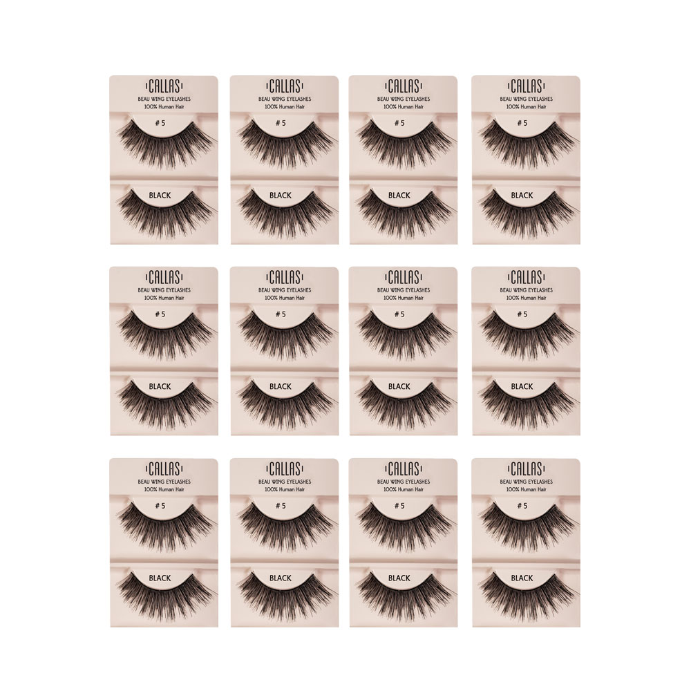 Callas Beau Wing Eyelashes #5 (1 pair x Minimum 12 sets) Callas Beau Wing Eyelashes #5 (1 pair x Minimum 12 sets)