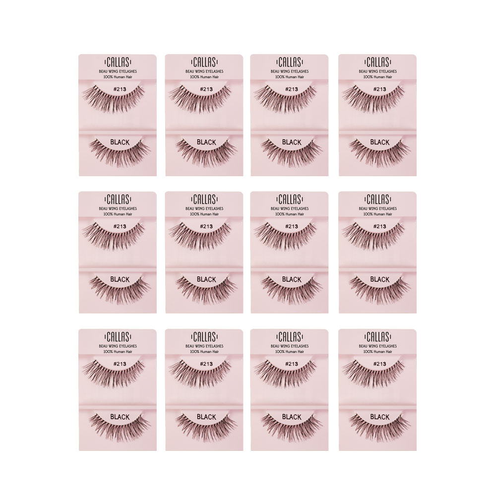 Callas Beau Wing Eyelashes #213 (1 pair x Minimum 12 sets) Callas Beau Wing Eyelashes #213 (1 pair x Minimum 12 sets)