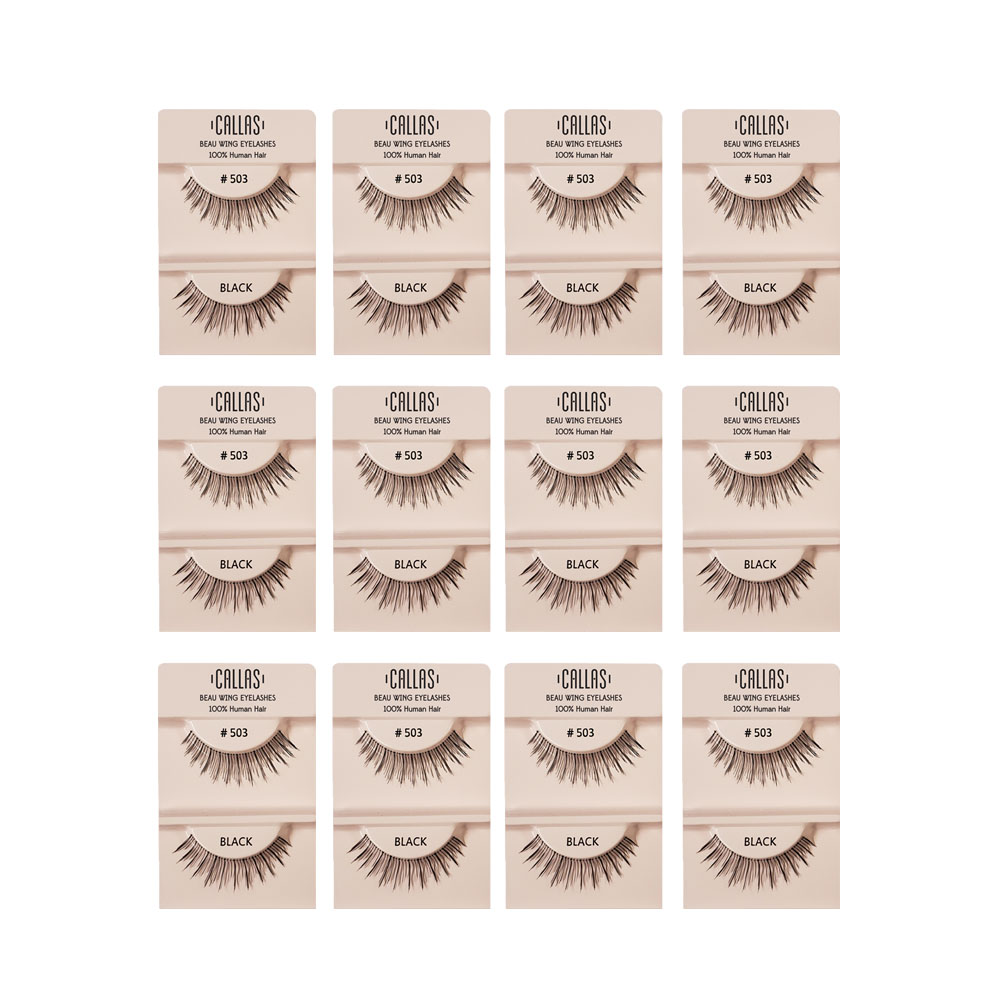 Callas Beau Wing Eyelashes #503 (1 pair x Minimum 12 sets) Callas Beau Wing Eyelashes #503 (1 pair x Minimum 12 sets)