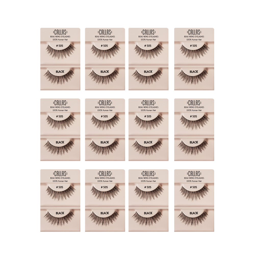 Callas Beau Wing Eyelashes #505 (1 pair x Minimum 12 sets) Callas Beau Wing Eyelashes #505 (1 pair x Minimum 12 sets)