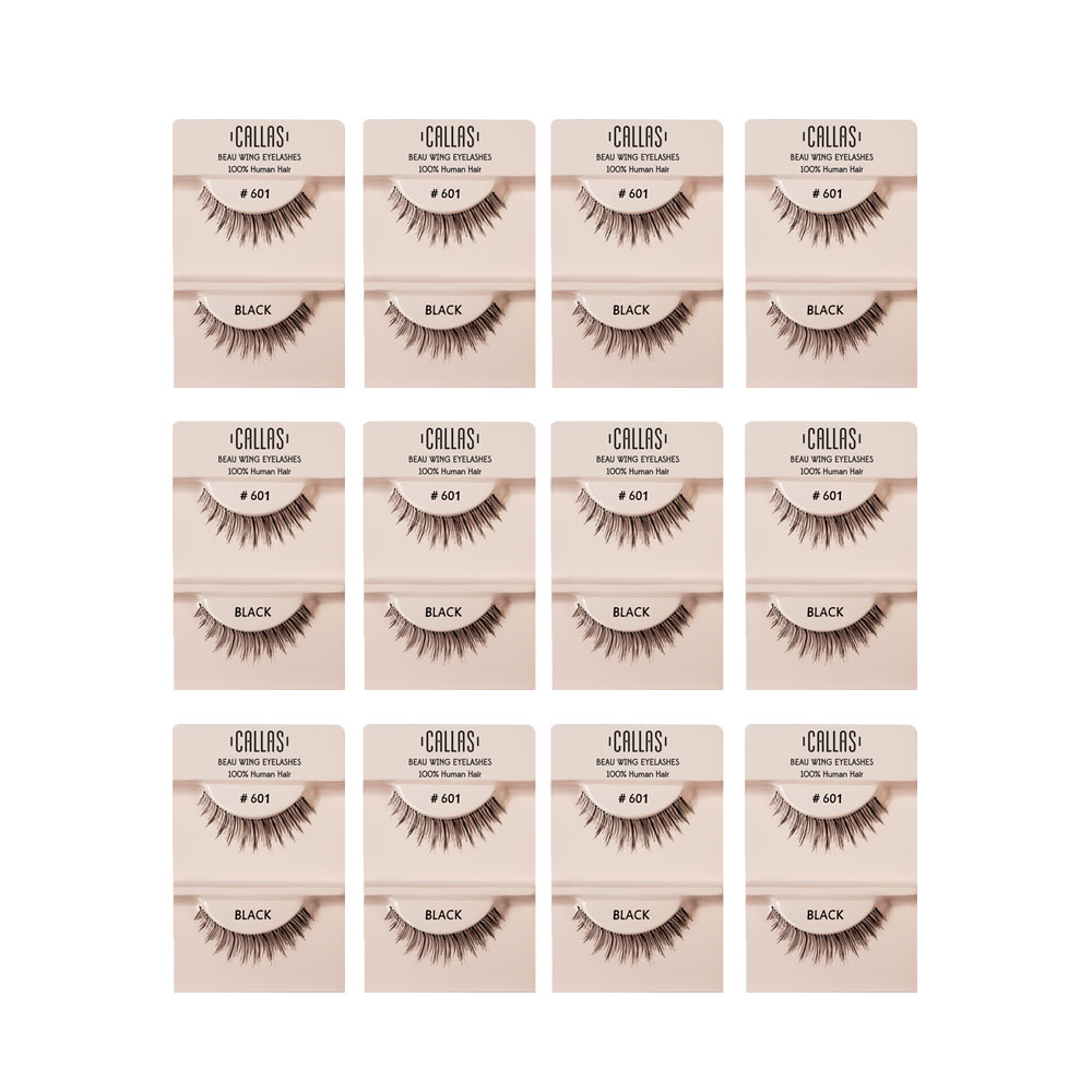 Callas Beau Wing Eyelashes #601 (1 pair x Minimum 12 sets) Callas Beau Wing Eyelashes #601 (1 pair x Minimum 12 sets)