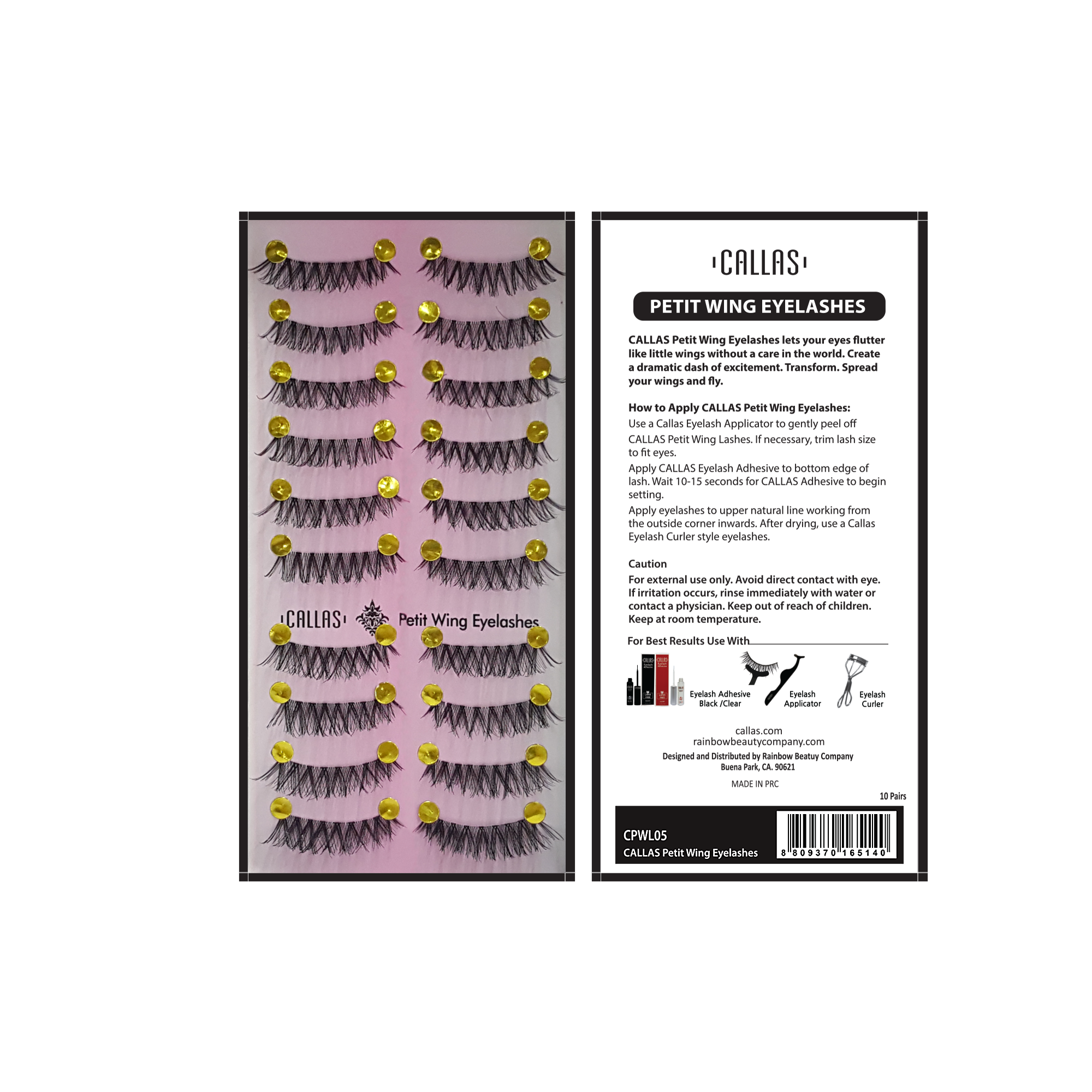 Callas Petit Wing Eyelashes (CPWL-05) -10 Pairs Callas Petit Wing Eyelashes (CPWL-05) -10 Pairs