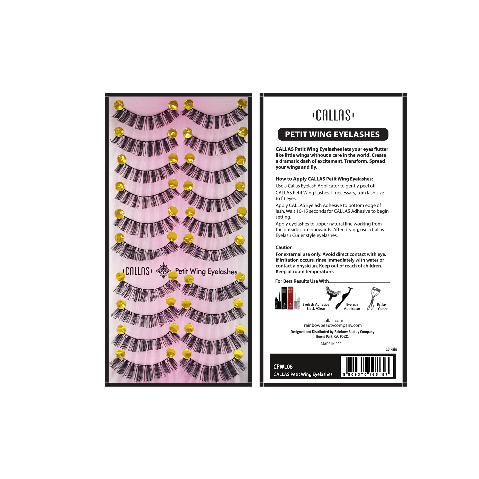 Callas Petit Wing Eyelashes (CPWL-06) -10 Pairs Callas Petit Wing Eyelashes (CPWL-06) -10 Pairs