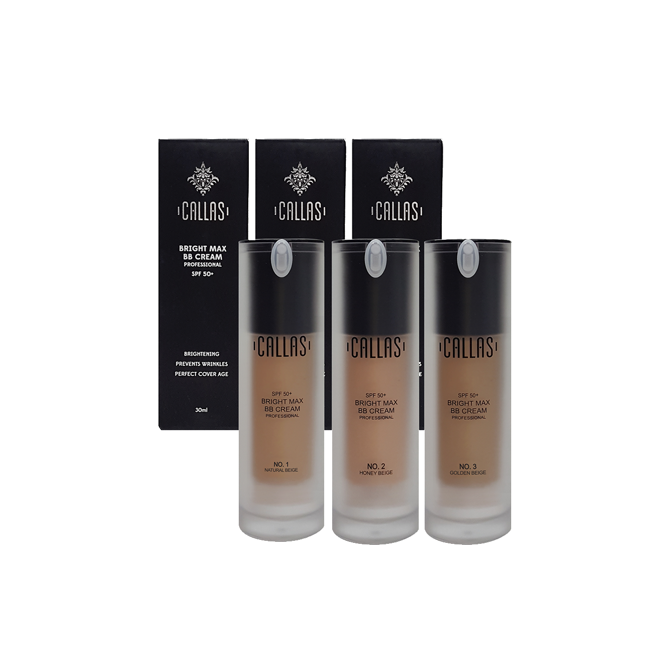 Callas Bright Max BB cream Professional SPF 50 (01 Natural Beige) 30ml Callas Bright Max BB cream Professional SPF 50 (01 Natural Beige) 30ml
