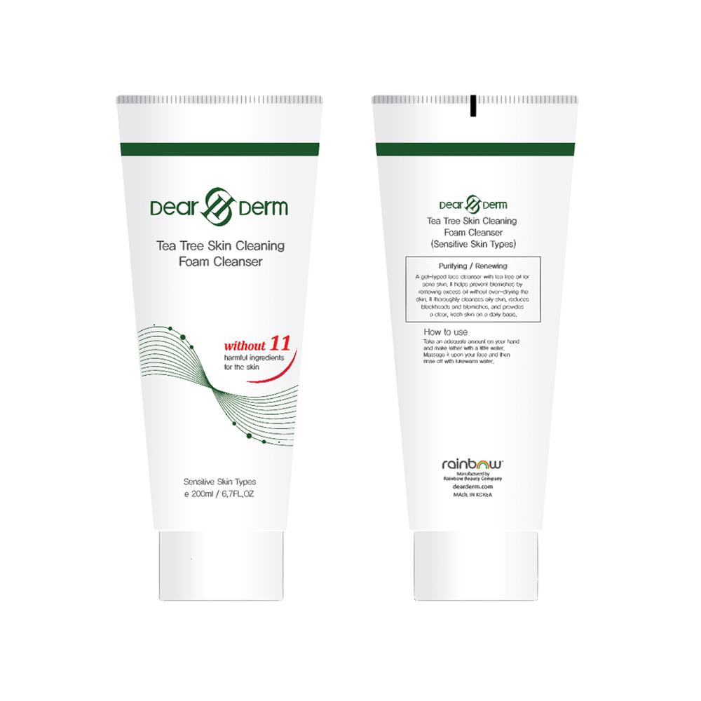 Dearderm Tea Tree Skin Clearing Foam Cleanser Dearderm Tea Tree Skin Clearing Foam Cleanser