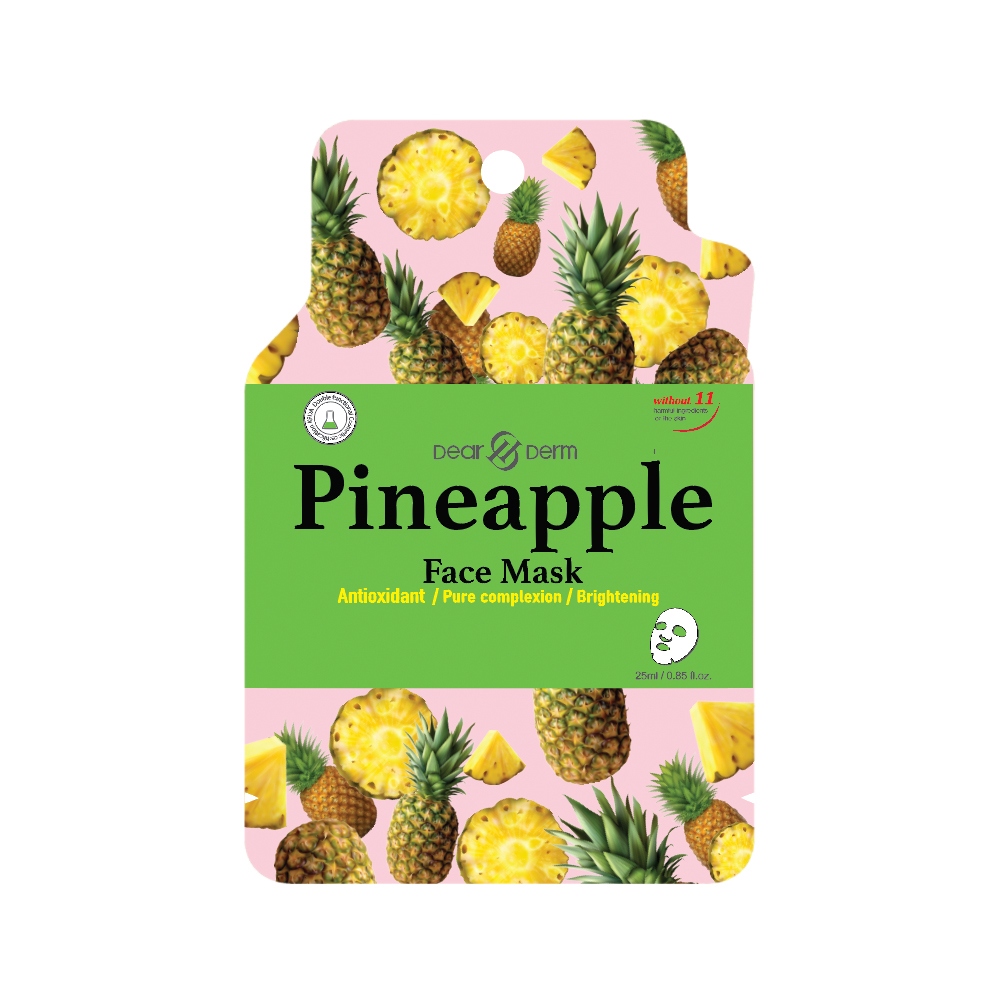 Dearderm Pineapple Mask Sheet 25ml / 0.85 fl.oz. Dearderm Pineapple Mask Sheet 25ml / 0.85 fl.oz.