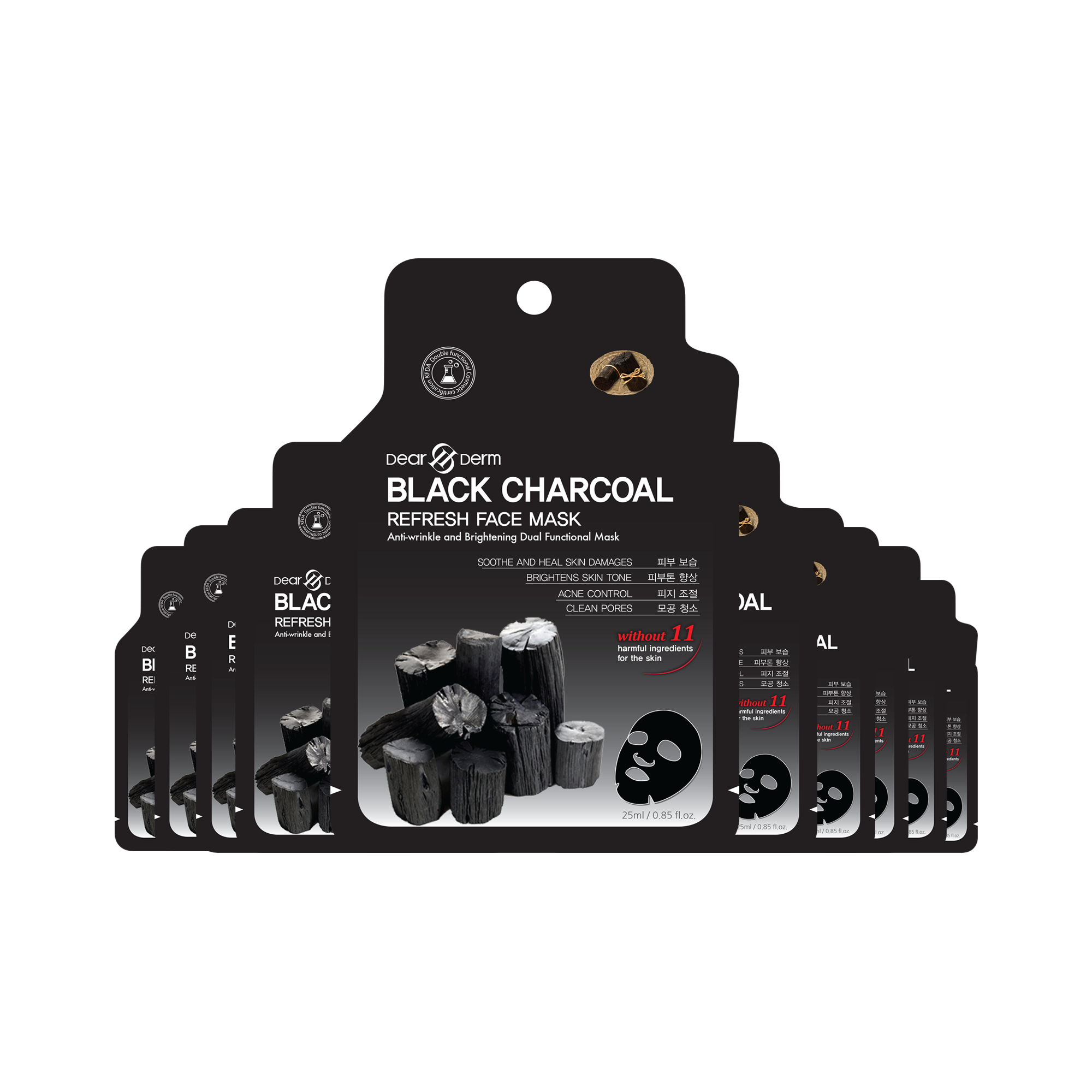 Dearderm Black Charcoal Purifying Face Mask Dearderm Black Charcoal Purifying Face Mask