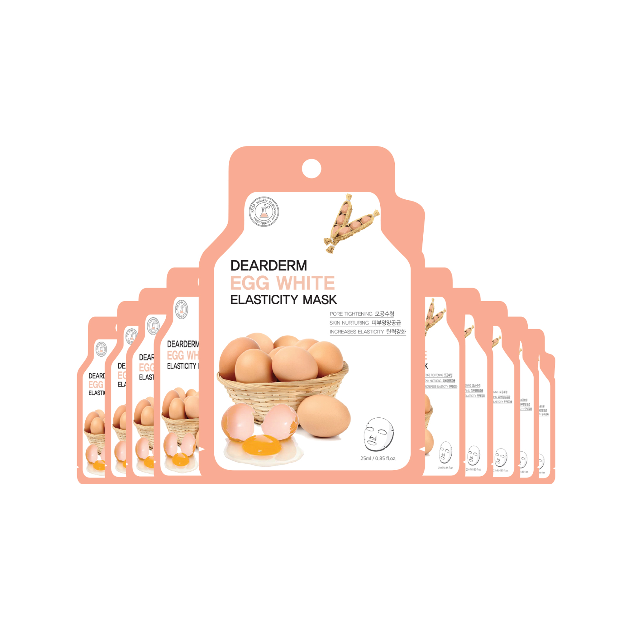 Dearderm Egg White Elasticity Mask Sheet 25ml / 0.85 fl.oz. Dearderm Egg White Elasticity Mask Sheet 25ml / 0.85 fl.oz.