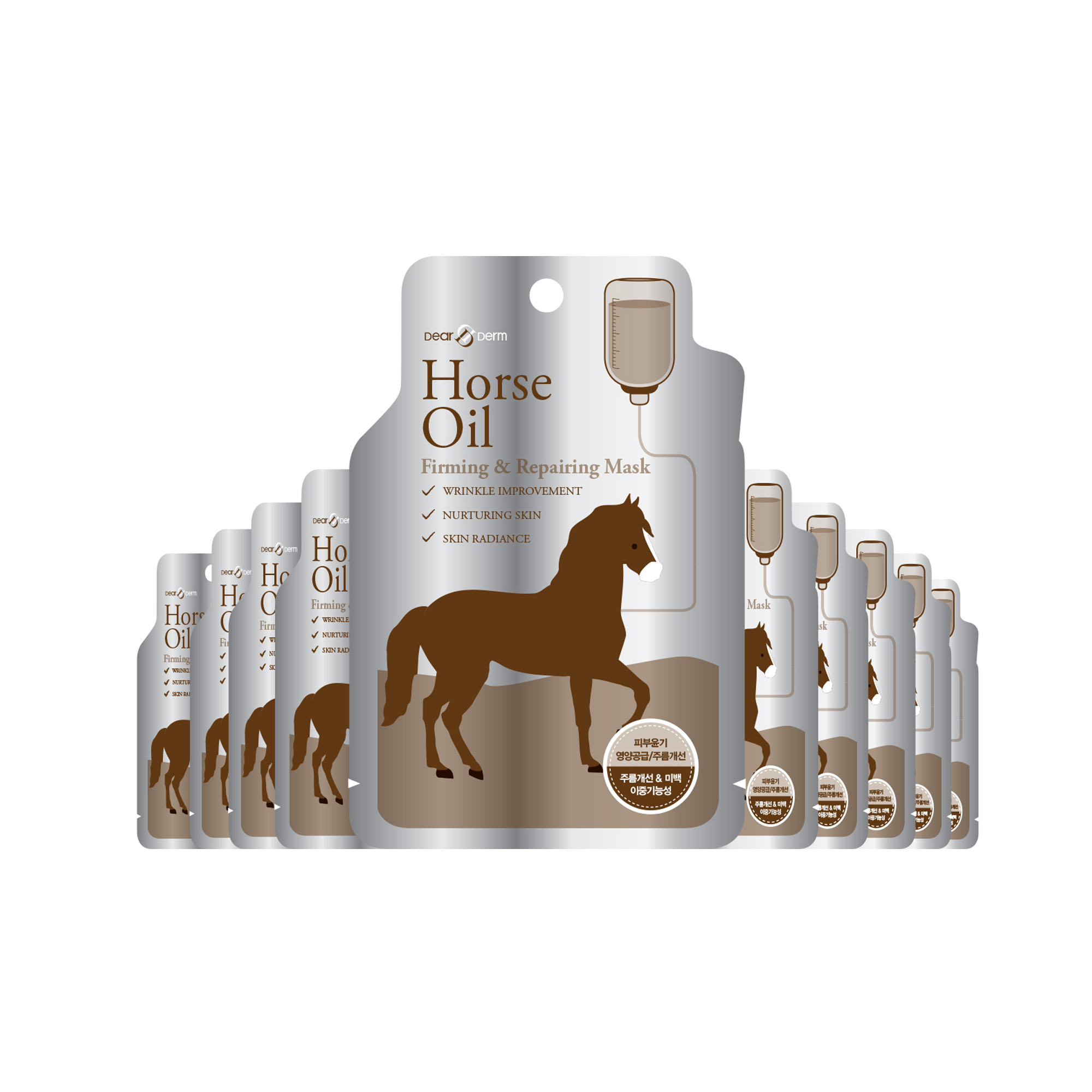 Dearderm Horse Oil Firming & Repairing Mask Sheet 25ml / 0.85 fl.oz. Dearderm Horse Oil Firming & Repairing Mask Sheet 25ml / 0.85 fl.oz.