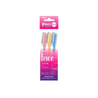 Feather Piany L Razor With Guard For Face Shaving 3pcs (PI-LP) x 12 packages