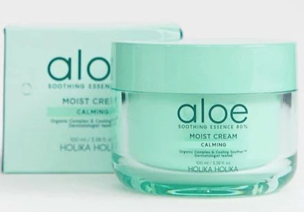 Holika Holika Aloe Soothing Essence 80% Moist Cream - 100ml / 3.38 fl.oz. Holika Holika Aloe Soothing Essence 80% Moist Cream - 100ml / 3.38 fl.oz.