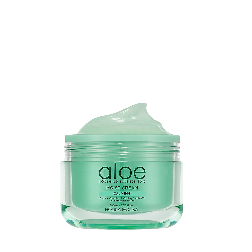 Holika Holika Aloe Soothing Essence 80% Moist Cream - 100ml / 3.38 fl.oz. Holika Holika Aloe Soothing Essence 80% Moist Cream - 100ml / 3.38 fl.oz.