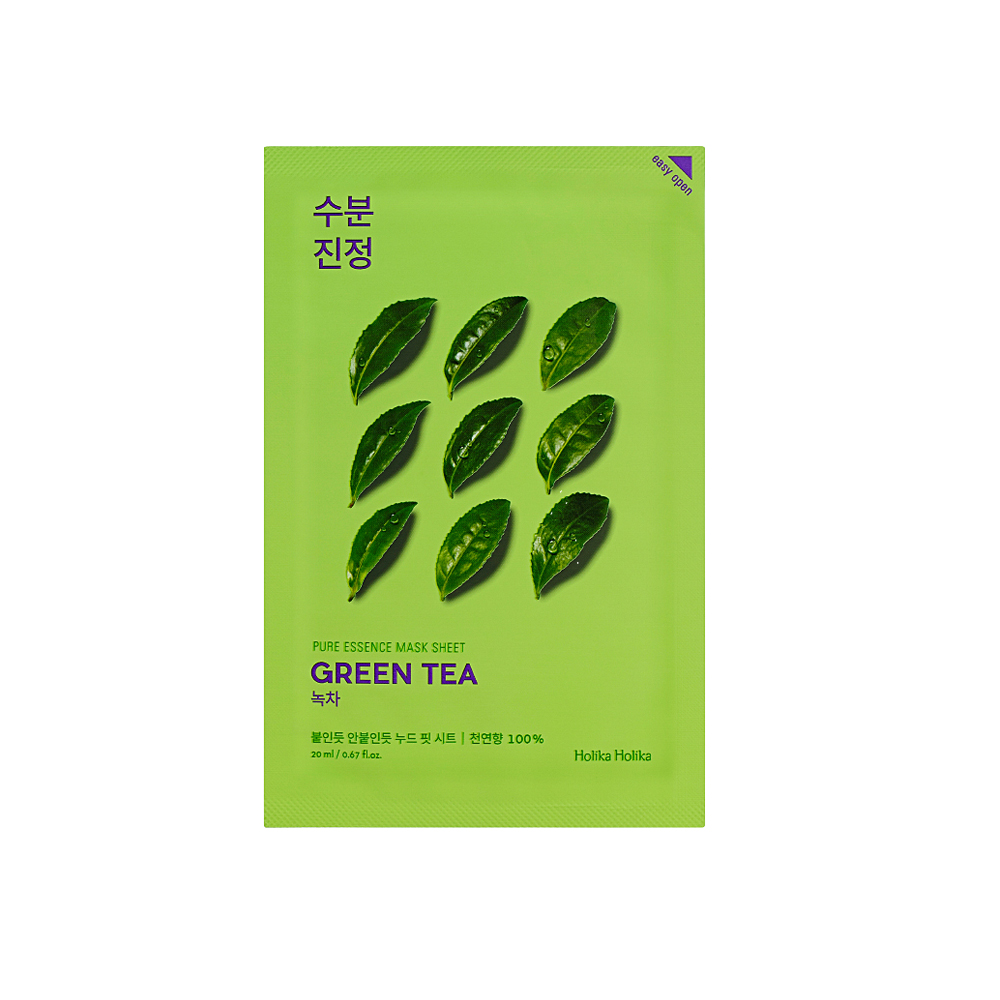 Holika Holika Pure Essence Mask Sheet - Green Tea (10pcs) Holika Holika Pure Essence Mask Sheet - Green Tea (10pcs)