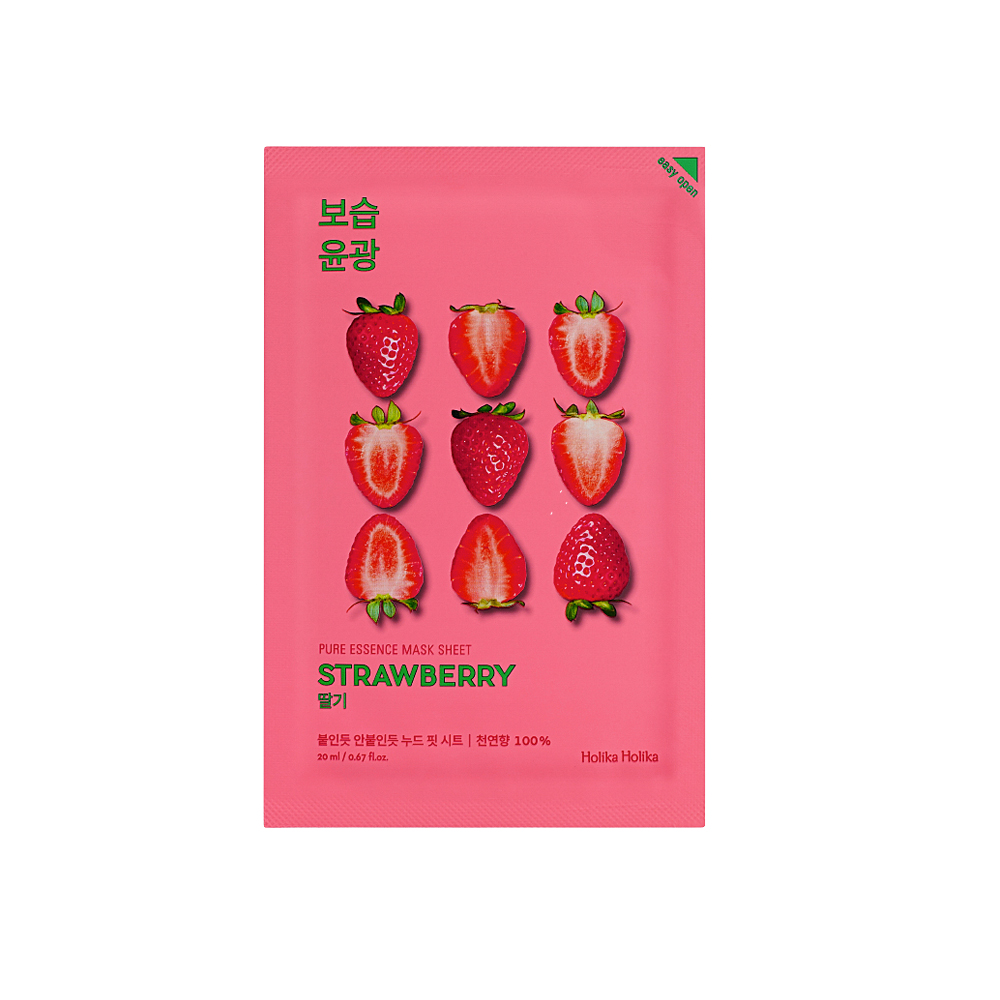 Holika Holika Pure Essence Mask Sheet - Strawberry (10pcs) Holika Holika Pure Essence Mask Sheet - Strawberry (10pcs)