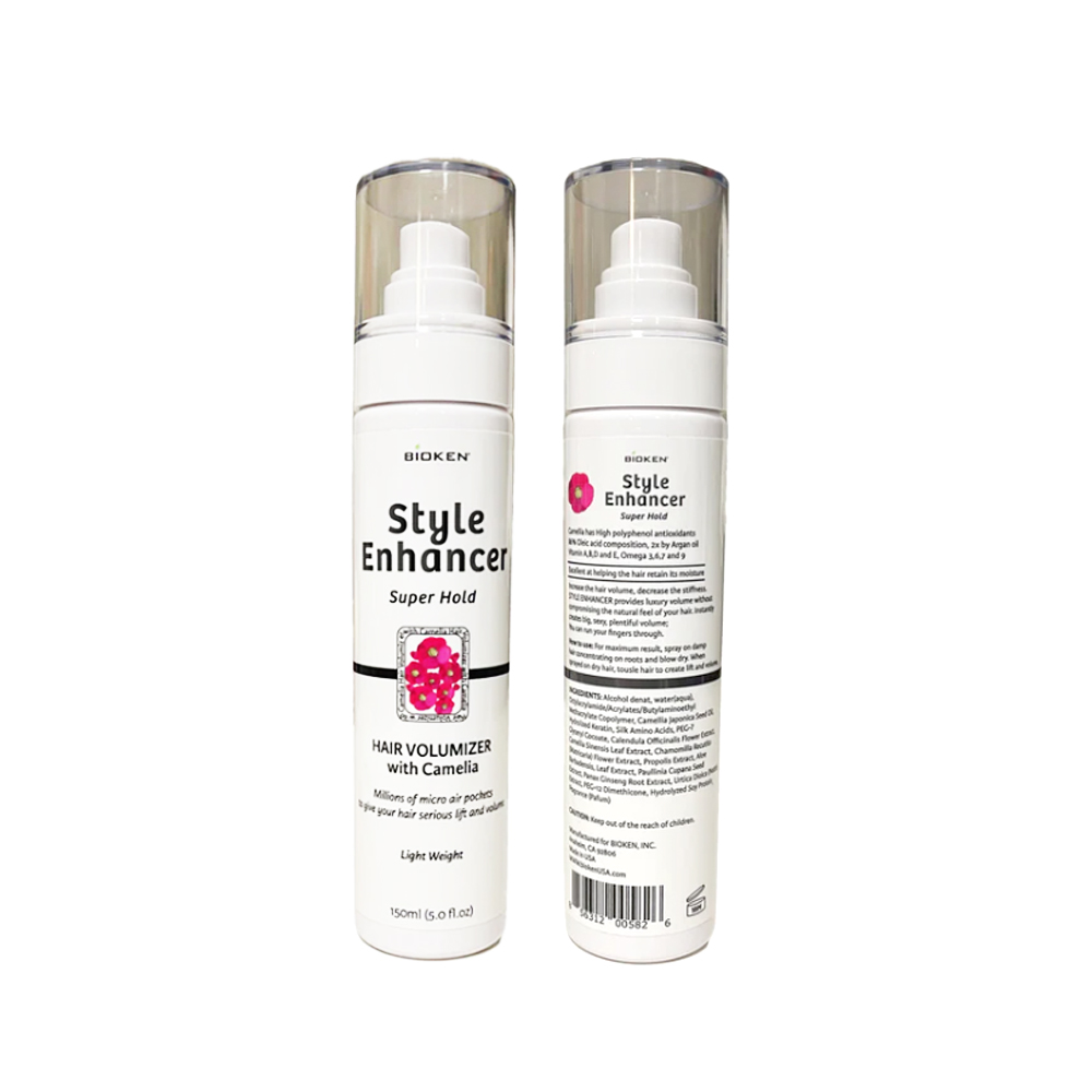 STYLE ENHANCER : HAIR VOLUMIZER WITH CAMELIA (5OZ) STYLE ENHANCER : HAIR VOLUMIZER WITH CAMELIA (5OZ)